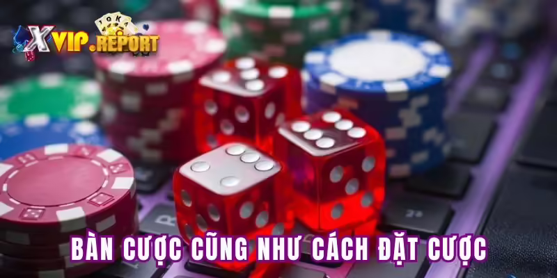 Bàn cược và cách đặt cược